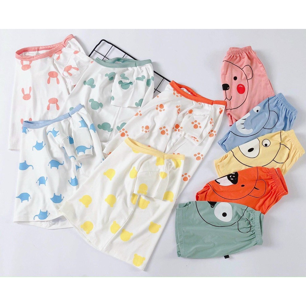 Bộ thun lạnh Minky Mom cho bé trai bé gái 10 mầu XHN590