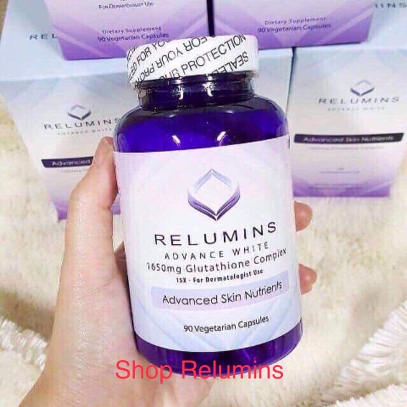 Viên uống trắng da Relumins Advance White 1650mg 90 viên