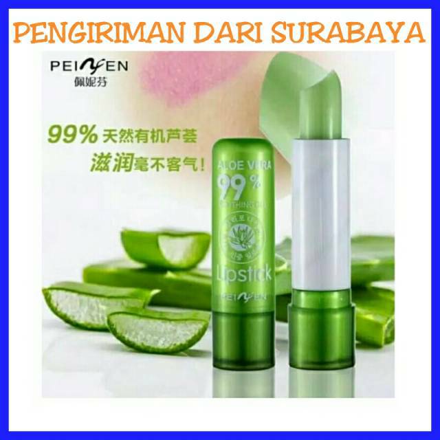 (hàng Mới Về) Son Dưỡng Môi Chiết Xuất 99% Lô Hội Peiyen