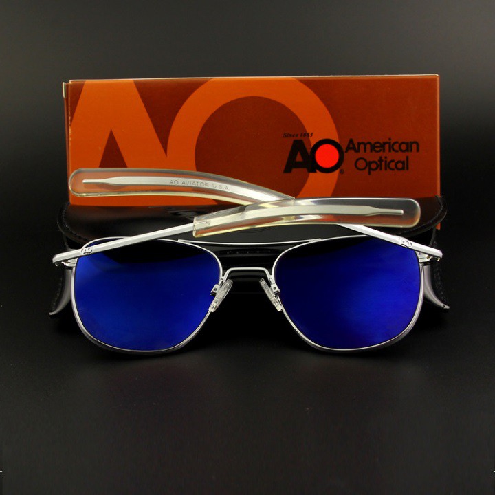 kính ao mắt phân cực gọng bạc