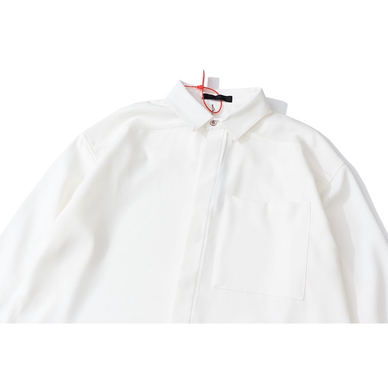 ⚡️ORDER⚡️ Áo sơ mi FEAR OF GOD/  FEAR OF GOD  White Easy Collared Shirt- sơ mi trắng FEAR OF GOD/ sơ mi FOG