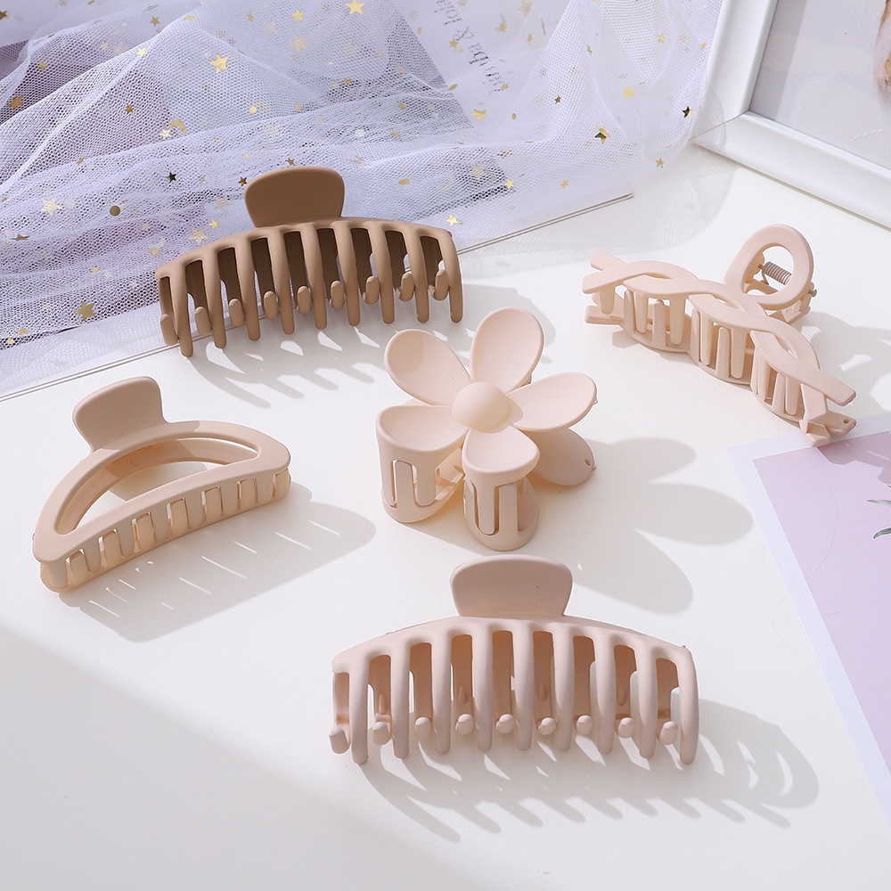 Kẹp Tóc Đuôi Ngựa Màu Trà Sữa/Cà Phê Thanh Lịch Thời Trang Xuân Hè