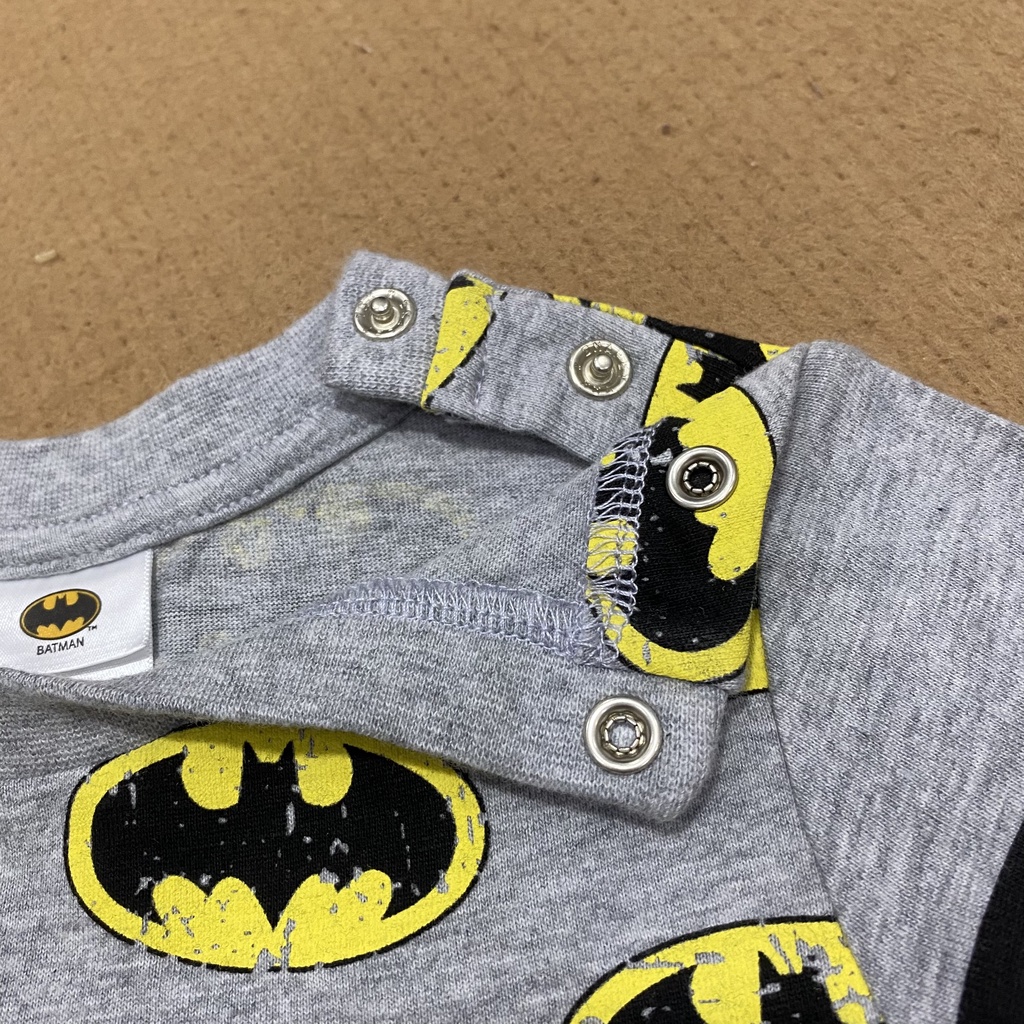 T-Shirts / Áo thun hình Batman có nút cài cho bé trai (3-10kg)