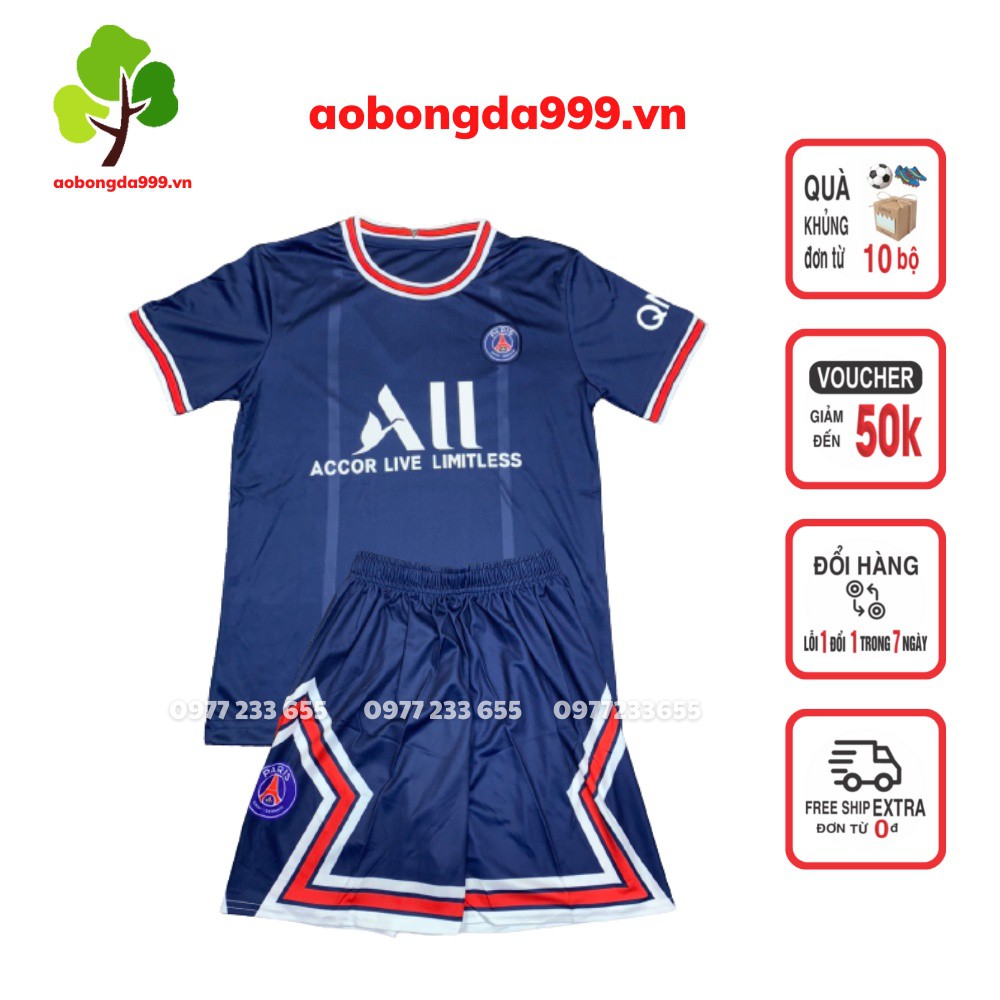 SALE Bộ quần áo bóng đá Paris Saint Germain PSG PARI vải cao cấp đủ màu - aobongda999.vn