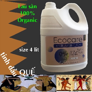 SALE LỚN KÌA !nước lau sàn đuổi muỗi hữu cơ tinh dầu quế 4 Lít thương hiệu Ecocare