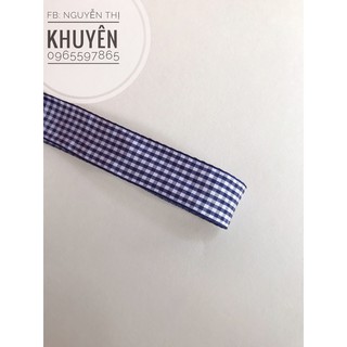 Ruy băng vải kẻ 25mm
