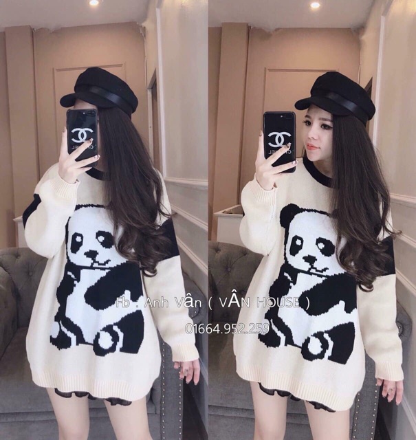 Áo len hình gấu so cute