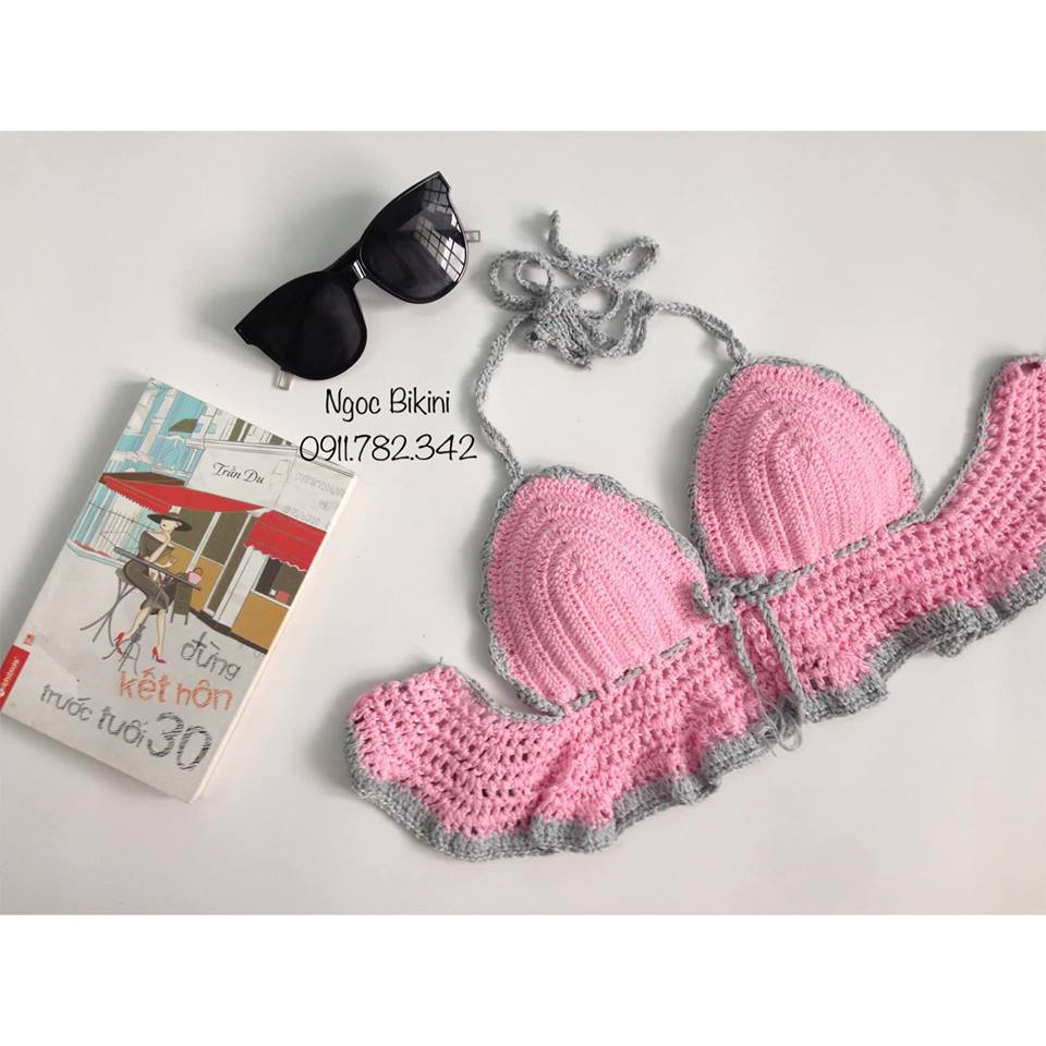 Bikini Hồng Cúp Ngực Béo Sexy Nhất