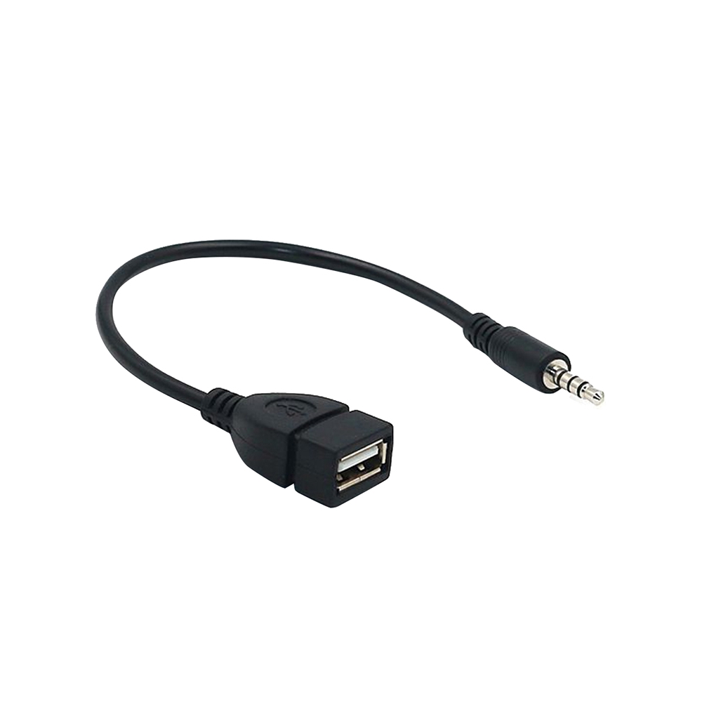 Car AUX  Jack Audio Input Cable MP3 3.5mm Male To USB Port Cable