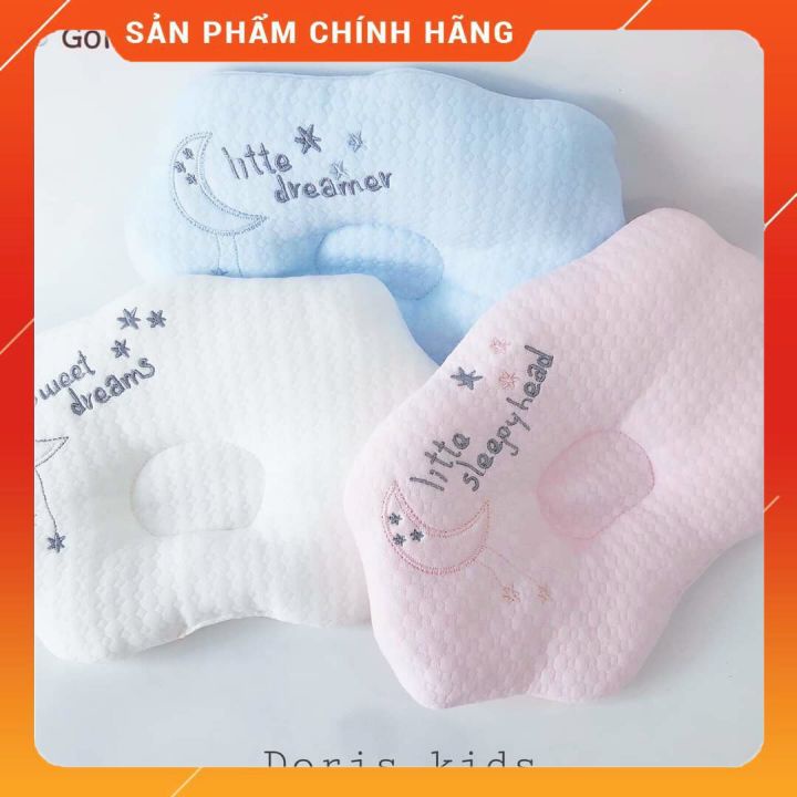 GỐI LÕM BÔNG BEBE COMFOR HÌNH ĐÁM MÂY CÓ 3 MÀU XANH HỒNG