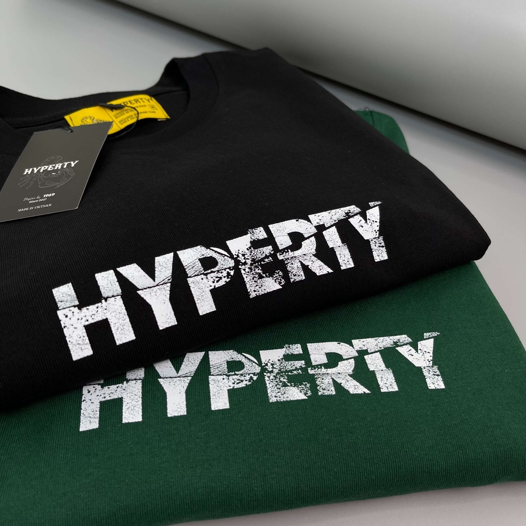Áo thun cổ tròn HYPERTY Cut TrameTEE unisex, cotton thoáng mát, dày dặn, thời trang chính hãng HP003
