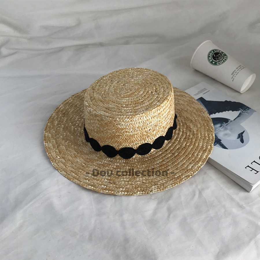 [NowShip2h] Nón Cói (Mũ Cói) Rơm Raffia Sợi Tự Nhiên Phối Dây Ren Chống Nắng Đi Biển - Mã NC028