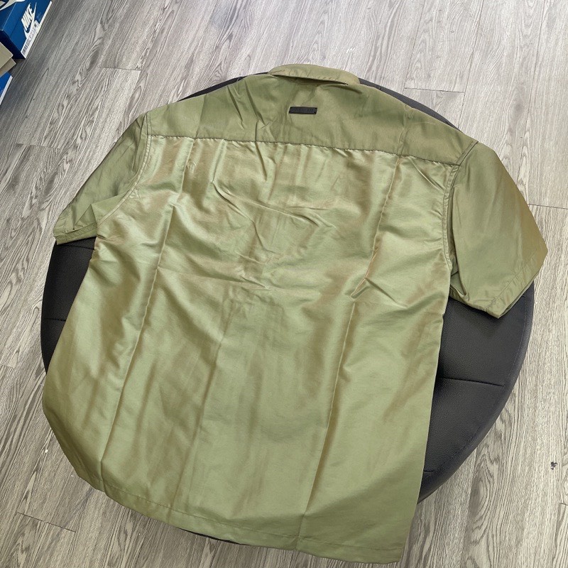 Áo Sơ Mi FEAR OF GOD FOG Short Sleeve Nylon Shirt Green Iridescent