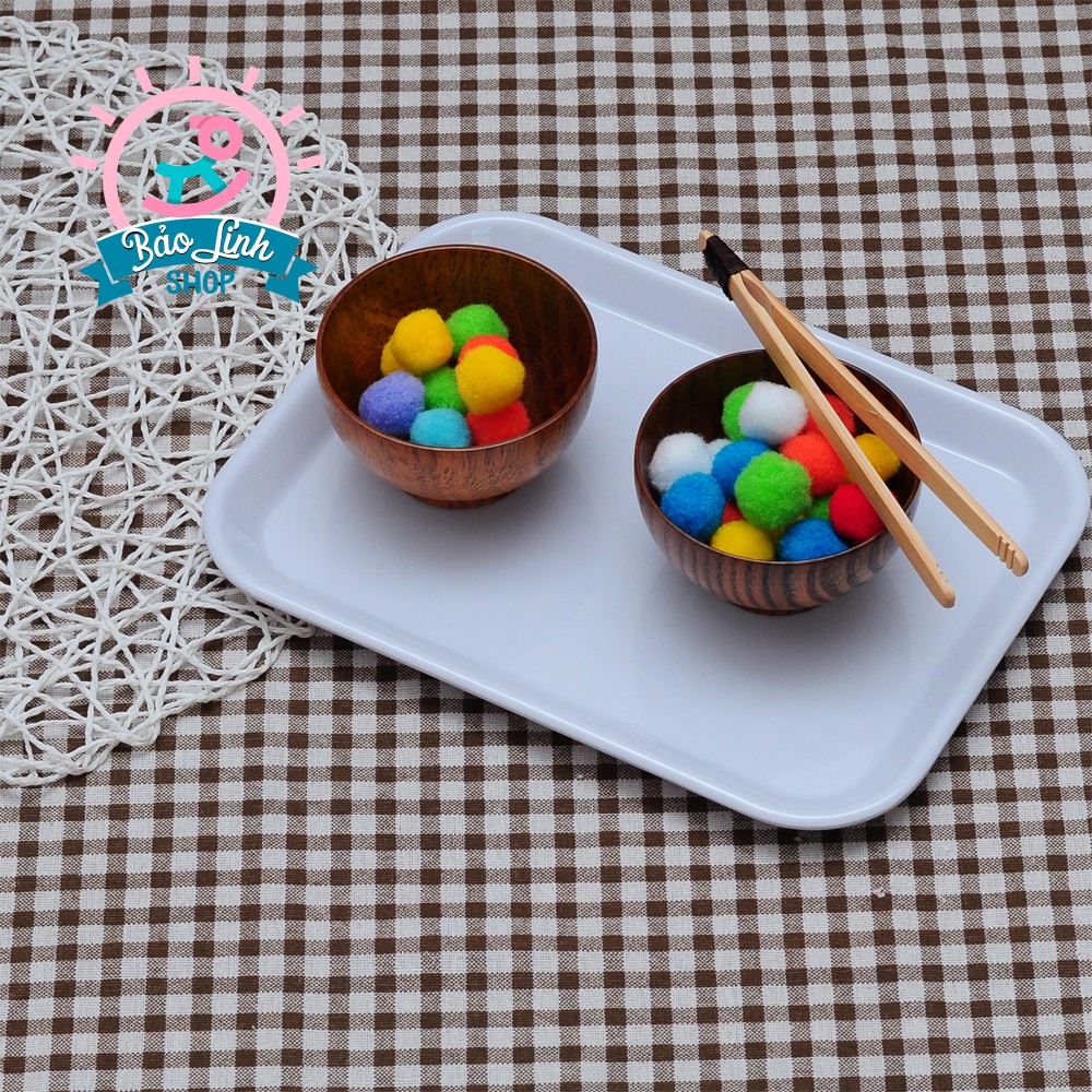 Thìa gỗ LOẠI ĐẸP vận động tinh cho bé | Đồ chơi thực hành cuộc sống