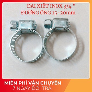 Đôi cổ dê xiết ốc- xiết dây bếp gas - size 3/4"