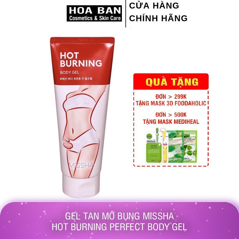 Gel Tan mỡ bụng Missha Hot Burning perfect Body gel - 200ML