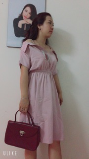 Đầm sơ mi dây trễ vai (ẢNH THẬT)