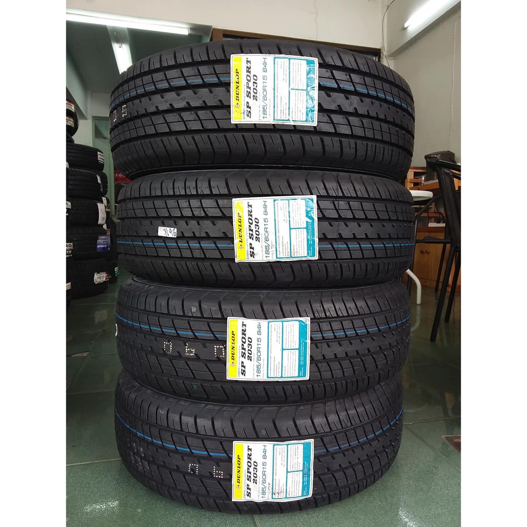 Lốp xe Toyota Vios Dunlop SP2030 Thai 185/60R15 - Miễn phí lắp đặt
