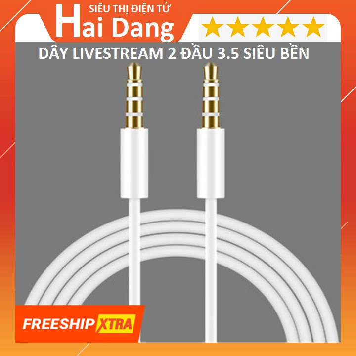 Dây Lấy Nhạc Livestream Chuẩn 3.5, Jack Dùng Cho Sound Card V10 - Sound Card H9 - Sound Card K10