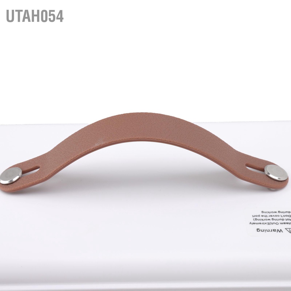 Utah054 Hộp cơm điện Tay cầm di động Dung tích 0.8L Hai lớp 20 phút Làm nóng nhanh Hâm thức ăn có thể xếp gọn