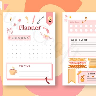 Giấy Lập Kế Hoạch WEEKLY PLANNER (rất nhiều mẫu) P.1