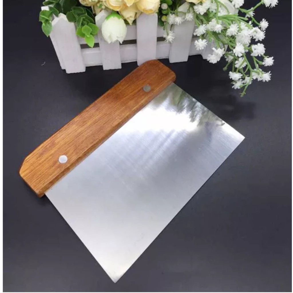 Dao cắt bột inox cán gỗ