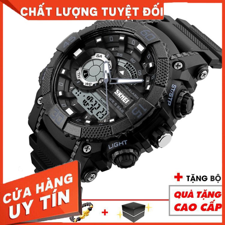 HÀNG CAO CẤP -  [Chính Hãng] Đồng Hồ Điện Tử Nam Thể Thao SKMEI 1228, Đỉnh Cao 3 Kim 3 Màn Hình, Siêu Bền Chống Va Đập-3