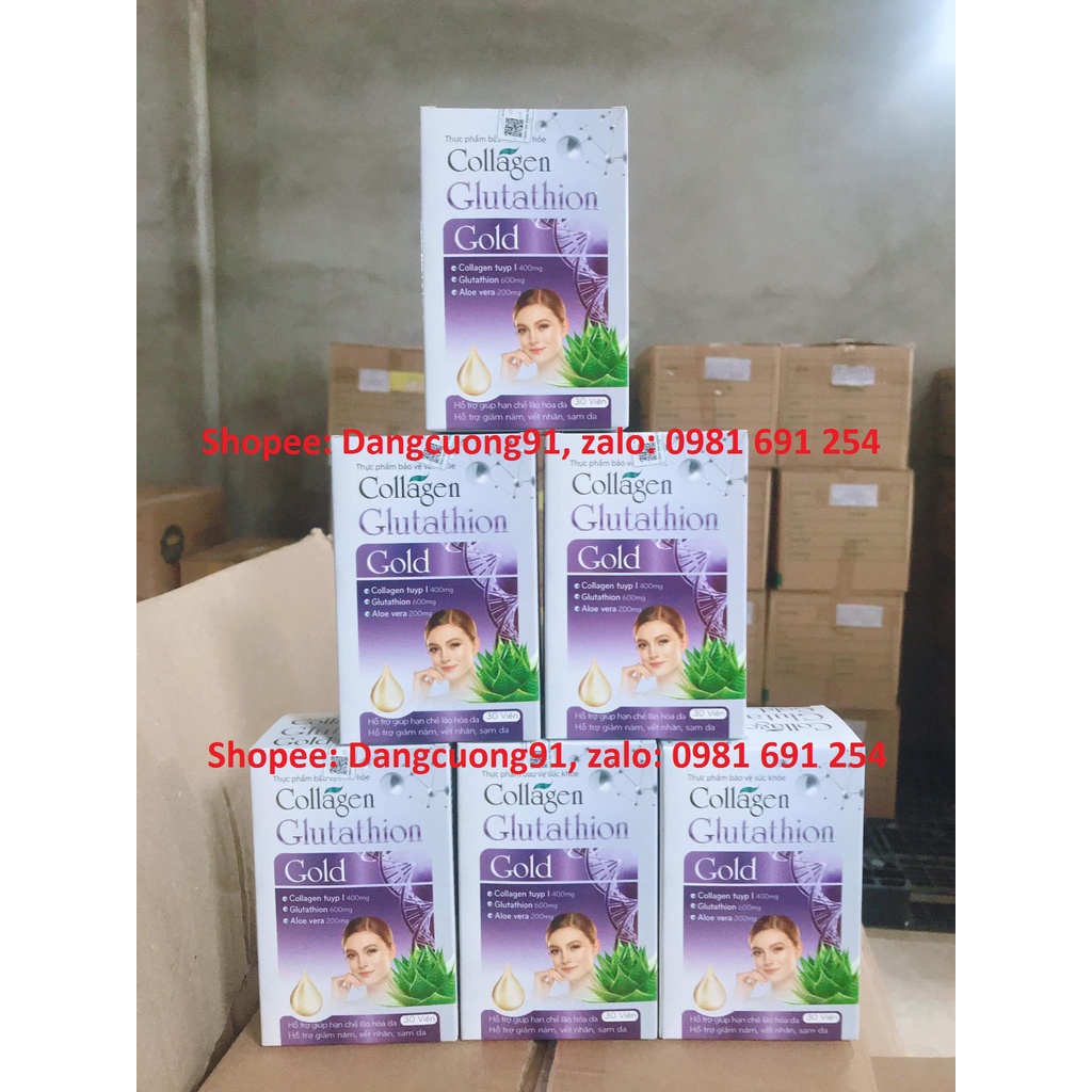 Viên uống trắng da COLLAGEN GLUTATHION GOLD - Giúp trắng da ,mờ nám