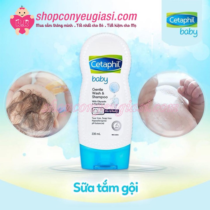 [CETAPHIL] Sữa Tắm Gội Toàn Thân Cetaphil Baby 2 In 1 (230ml)