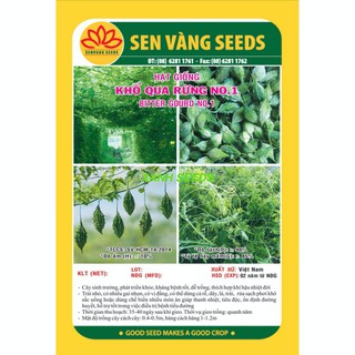 Gói 2Gr Hạt giống Khổ qua Rừng Chịu nhiệt Dễ trồng