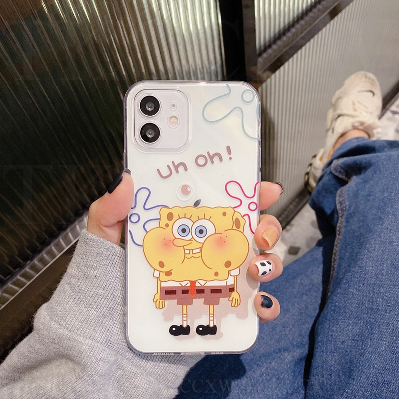 Mềm Ốp Điện Thoại Tpu Dẻo Họa Tiết Hoạt Hình Spongebob Cho Vivo S1 Z1 Pro Nex A S V11 V15 V17 V20 Pro V11I V9 V5 Lite V5S