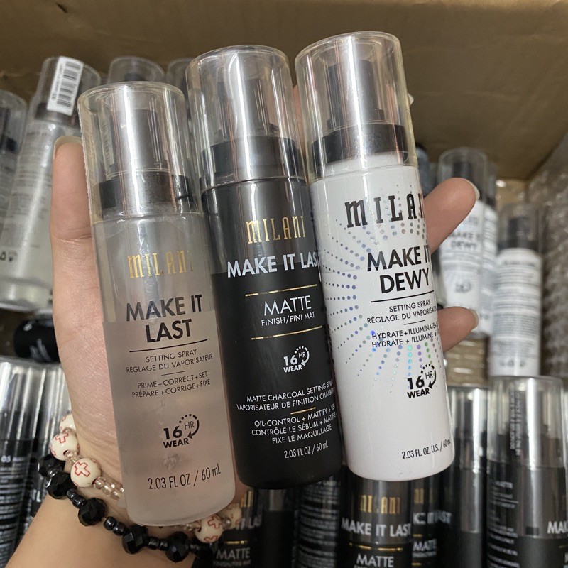 Xịt Khoáng Cấp Ẩm / Khoá Makeup Milani.