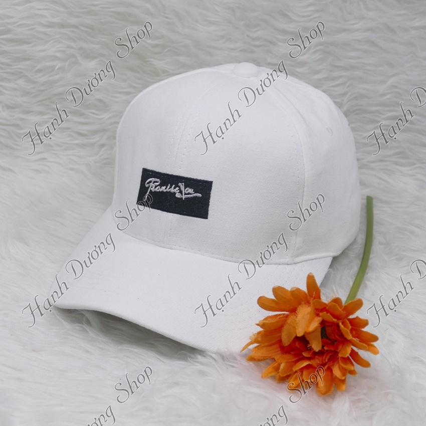 Mũ lưỡi trai nhung Nón kết nhung thêu chữ sớ nhuyễn Promiss You thời trang và cá tính phù hợp cả nam lẫn nữ