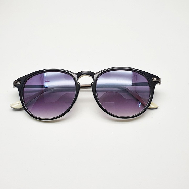 kính mắt nam nữ kiểu mắt mèo tròng chống tia cực tím càng kim loại