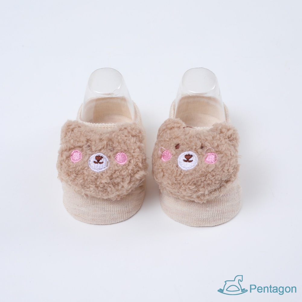 Tất Thuyền Chống Trượt Hình Búp Bê Hoạt Hình Đáng Yêu Cho Trẻ Em