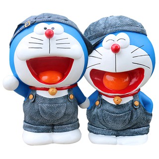 Ống Heo Tiết Kiệm Hình Mèo Máy Doraemon Đáng Yêu