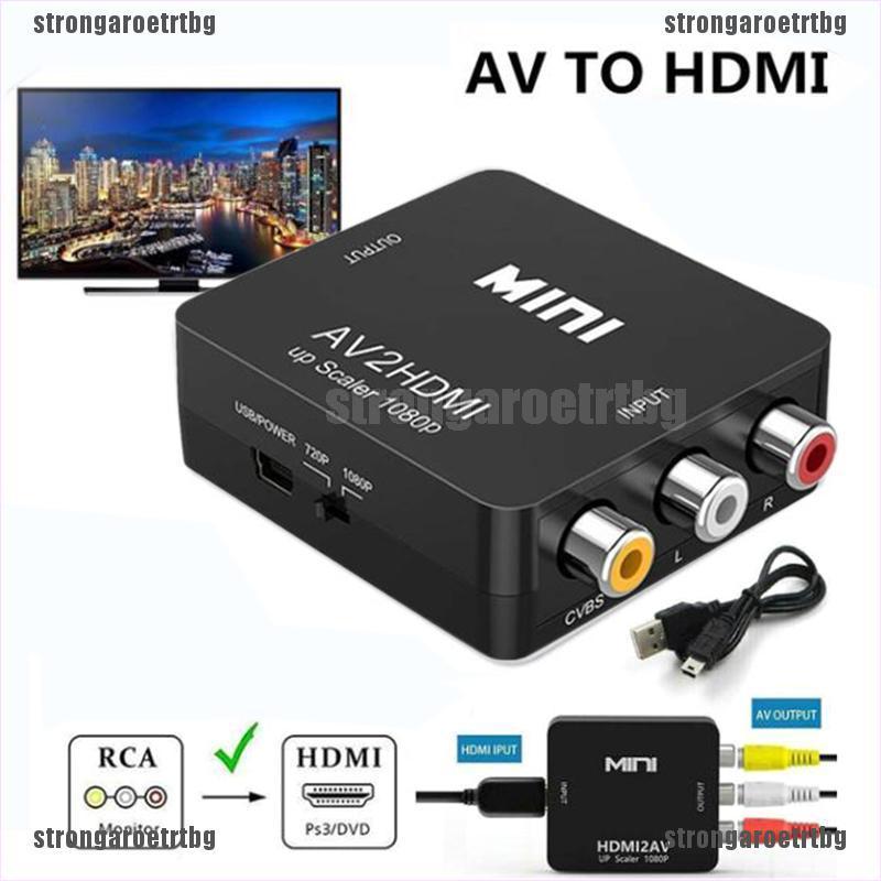 Bộ Chuyển Đổi Mini Rca Av Sang Hdmi 2 Hdmi 1080p