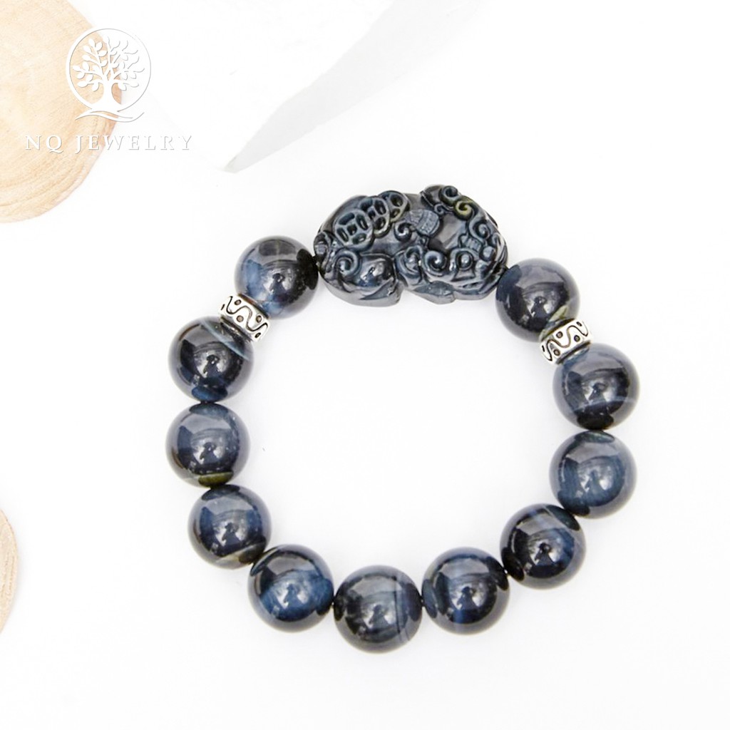 Vòng tay phối charm tỳ hưu đá - NQ Jwerly