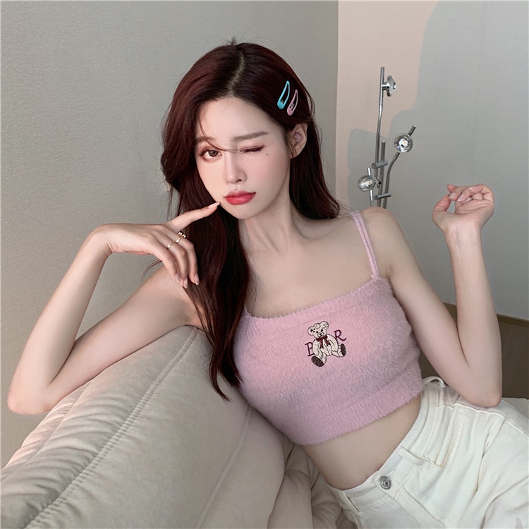 Cocory vn Áo Hai Dây Dáng Ôm Phối Ren Quyến Rũ Cho Nữ