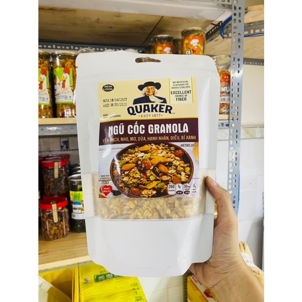 NGŨ CỐC GRANOLA HŨ PET 500Gr Chuẩn Hàng Công Ty