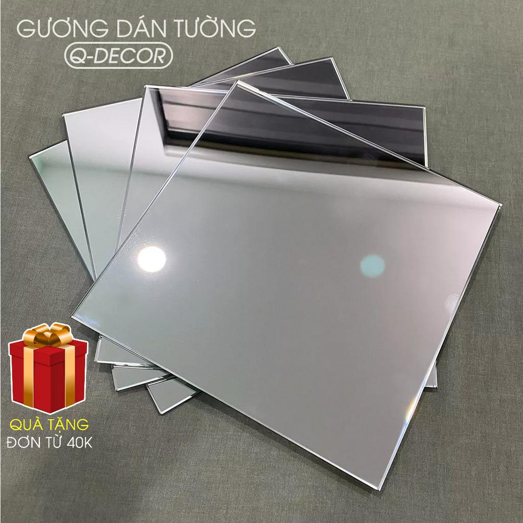Gương dán tường soi toàn thân, dán tủ quần áo, hình vuông