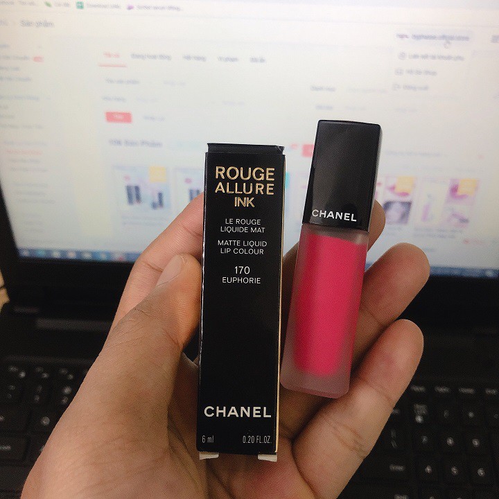 Son Chanel Rouge Allure Ink Cahnel170 Euphorie Màu Hồng Đỏ