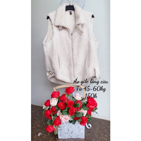 Áo khoác gile lông kiểu