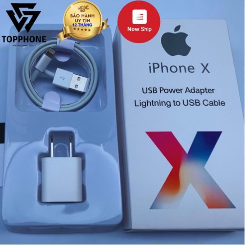 Bảo hành 12 tháng bộ sạc iphone 6/7/8/x/11/12