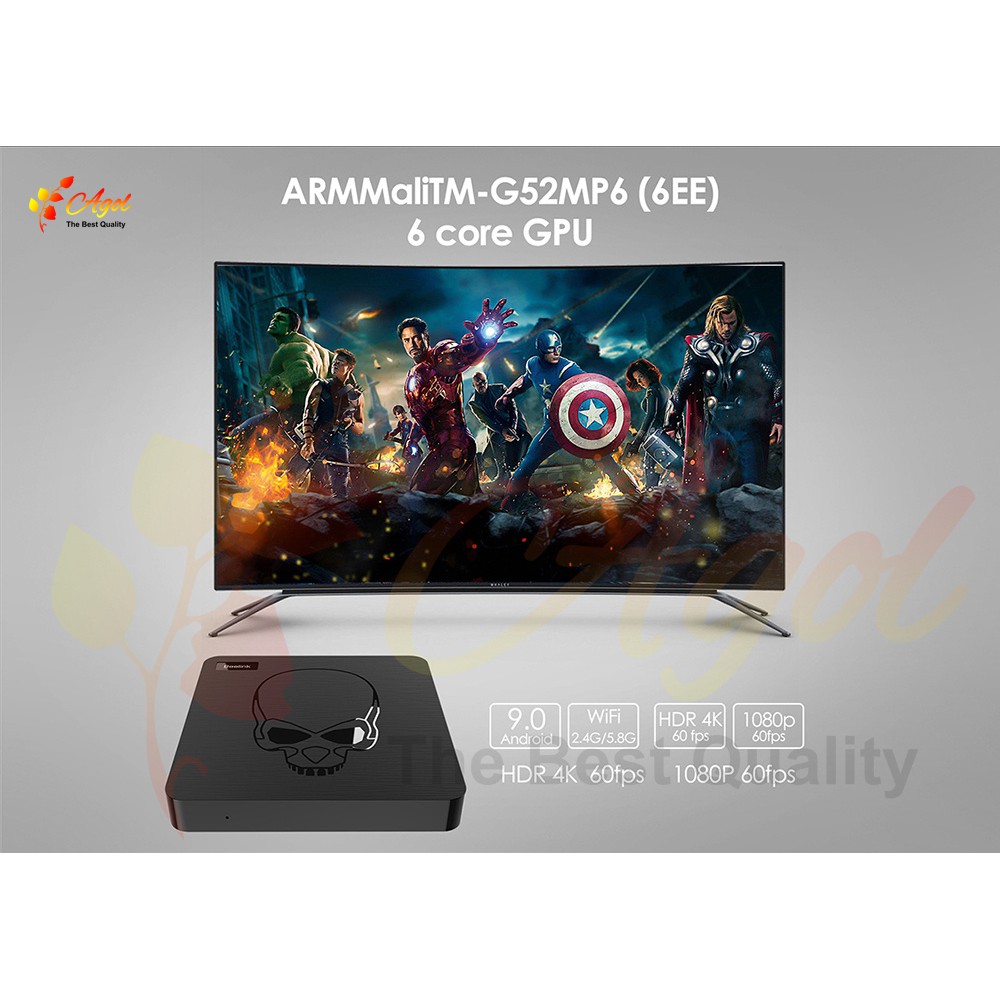 Tivi Box Beelink GT-King Ram 4GB, Rom 64GB, Wifi 6 điều khiển giọng nói và cử chỉ android 9