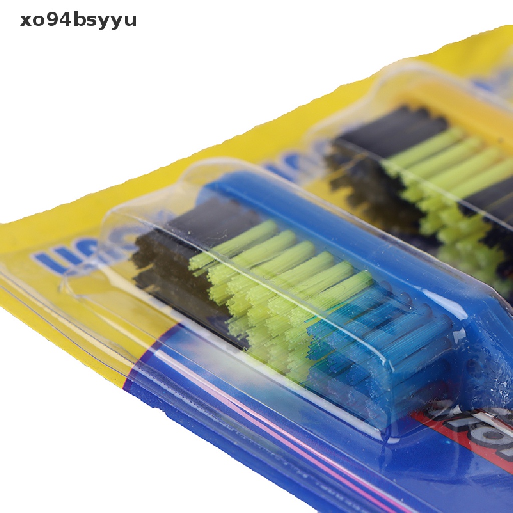 Set 10 Bàn Chải Đánh Răng Lông Siêu Cứng Trắng Xo94Bsyu