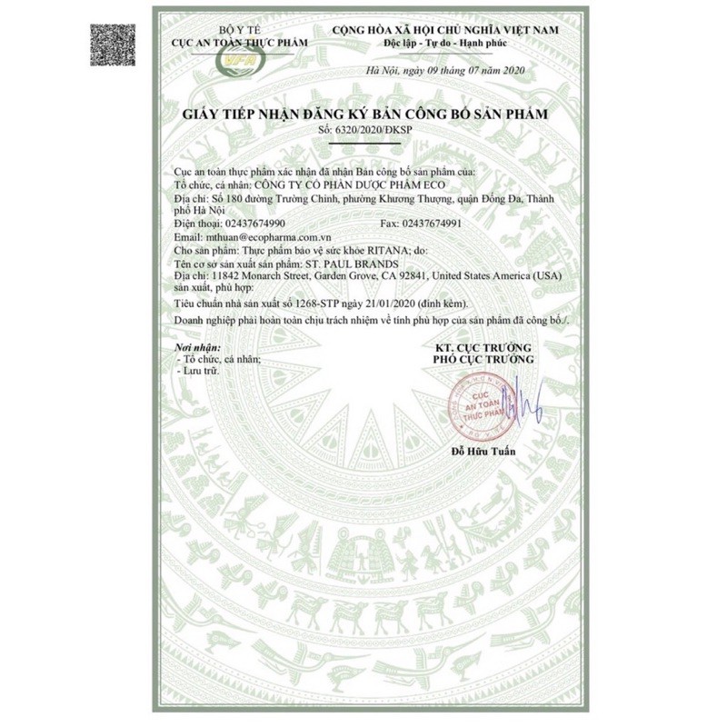 Ritana viên uông trắng da hộp 60 viên ( tích điểm 2h tặng 1h 15viên)