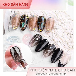 MẪU SỢI LƯỚI TRANG TRÍ MÓNG - SỢI NHŨ ÁNH KIM ĐẮP GEL ẨN SIÊU ĐẸP