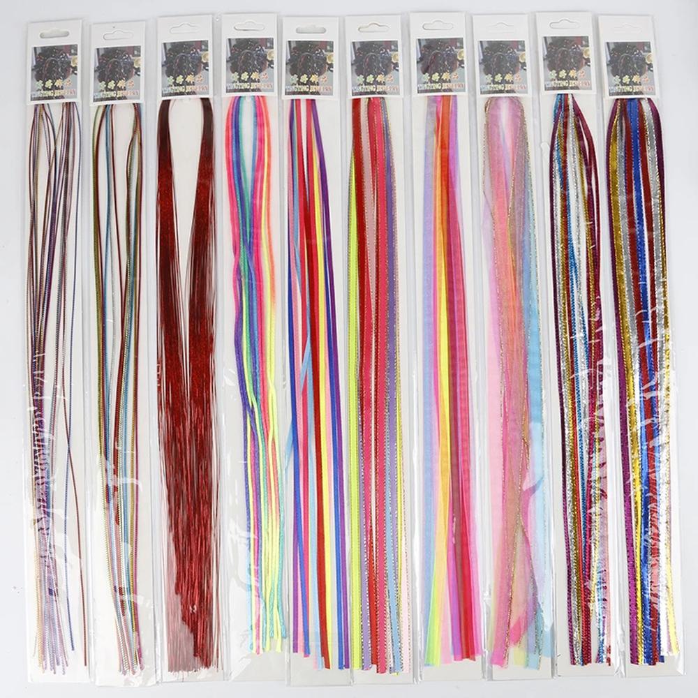 Set 5-100 Cuộn Chỉ Lụa Dệt Nhiều Màu Sắc Dùng Làm Đồ Thủ Công