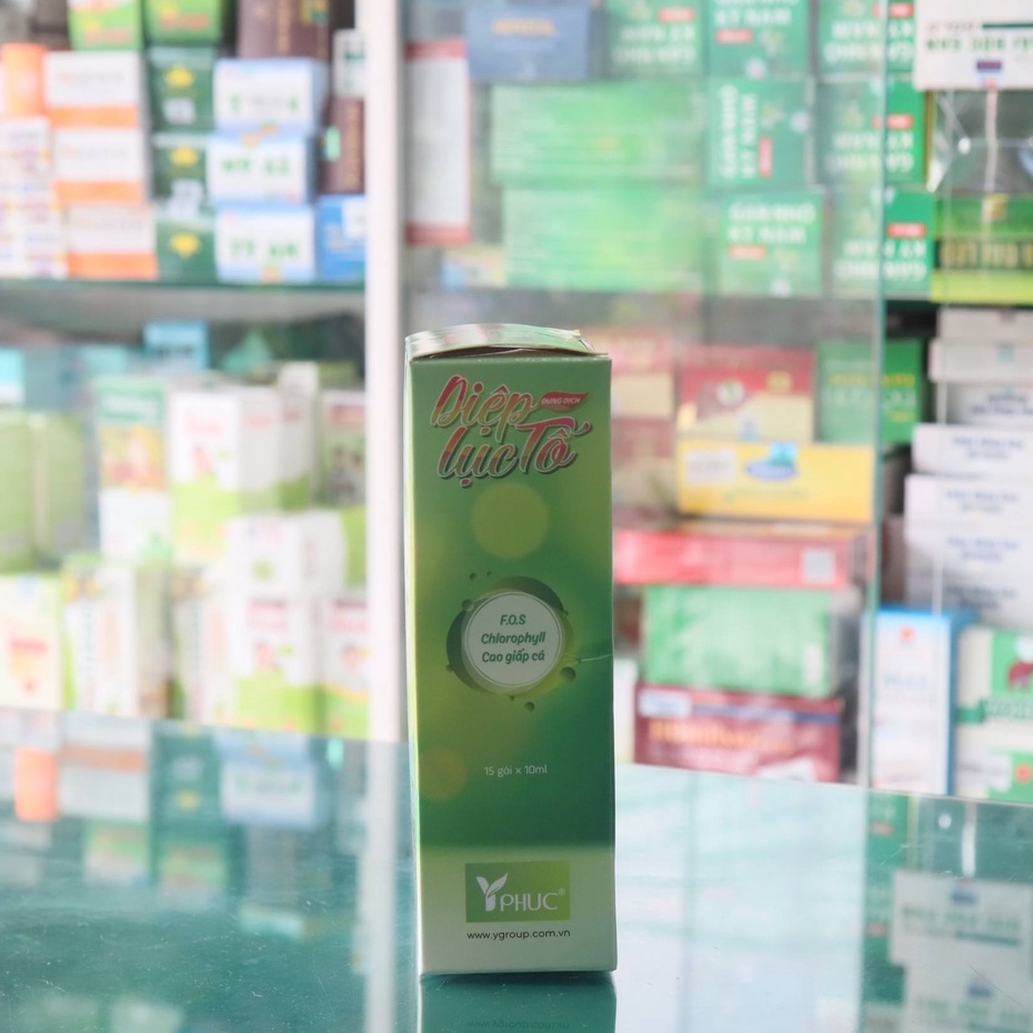 Diệp Lục Tố YPhuc- Hỗ trợ tốt cho hệ tiêu hóa, giảm táo bón, bổ xung chất xơ, kích thích hệ tiêu hóa (hộp 15 gói)